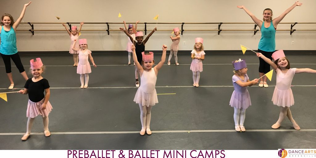 Pre-ballet and ballet mini camps.