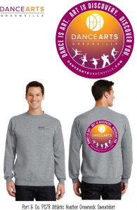 Dancearts logo sweatshirt.